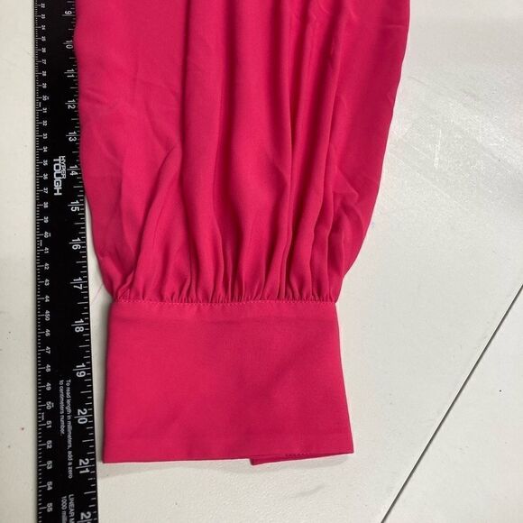 ELOQUII Sheer Tunic Top Pink Size 28Machine Wash 100% Polyester New without tags - Picture 6 of 12